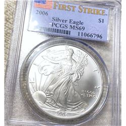 2006 Silver Eagle PCGS - MS69