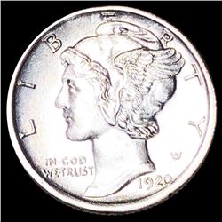 1920-D Mercury Silver Dime UNCIRCULATED