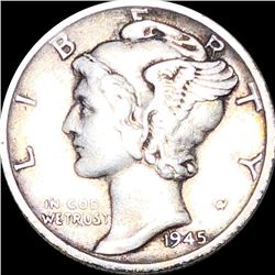 1945-S Mercury Silver Dime NEARLY UNCIRCULATED
