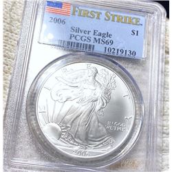 2006 Silver Eagle PCGS - MS69