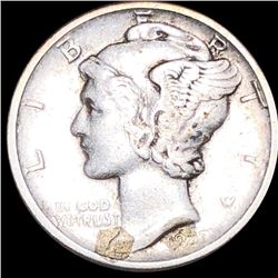 1927-S Mercury Silver Dime NEARLY UNCIRCULATED