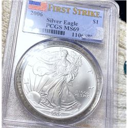2006 Silver Eagle PCGS - MS69