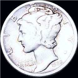 1935-D Mercury Silver Dime NICELY CIRCULATED