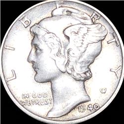 1940-D Mercury Silver Dime CLOSELY UNCIRCULATED