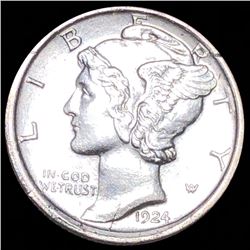 1924-D Mercury Silver Dime UNCIRCULATED