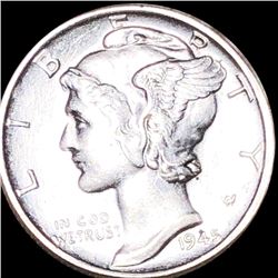 1945 Mercury Silver Dime UNCIRCULATED