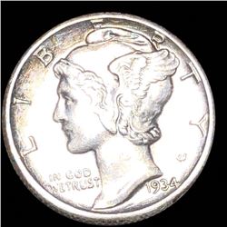 1934 Mercury Silver Dime UNCIRCULATED