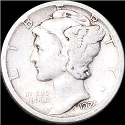 1925-S Mercury Silver Dime LIGHTLY CIRCULATED