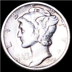 1945-S Mercury Silver Dime CLOSELY UNCIRCULATED