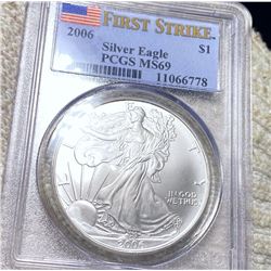 2006 Silver Eagle PCGS - MS69