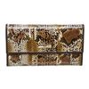 Image 1 : Gucci Brown Python Trifold Wallet