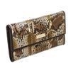 Image 2 : Gucci Brown Python Trifold Wallet