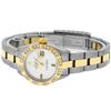 Image 5 : Rolex Ladies 2 Tone 14K MOP & Pyramid Diamond Datejust Wriswatch