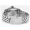Image 9 : Rolex Mens Stainless Steel Black Diamond & Emerald Datejust Wristwatch