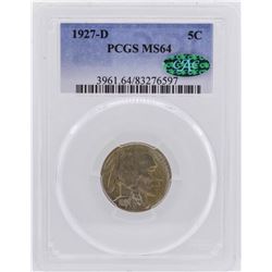 1927-D Buffalo Nickel Coin PCGS MS64 CAC