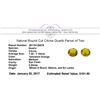 Image 3 : 2.03 ctw.Natural Round Cut Citrine Quartz Parcel of Two