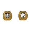 Image 1 : Chanel Gold Vintage Crystal Clip On Earrings