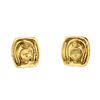 Image 8 : Chanel Gold Vintage Crystal Clip On Earrings