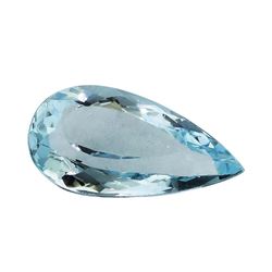 3.13 ct.Natural Pear Cut Aquamarine