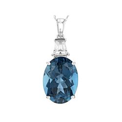9.59 ct. London Blue Topaz Pendant