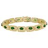 Image 1 : Stunning Green Chrome Diospside 10k Bracelet