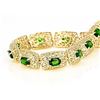 Image 2 : Stunning Green Chrome Diospside 10k Bracelet
