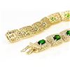 Image 3 : Stunning Green Chrome Diospside 10k Bracelet