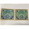 Image 1 : (2) Military Script French Five Francs - Currency