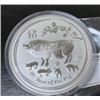 Image 2 : 2019 - 5 oz. Year of the Pig Silver Round