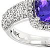 Image 3 : Special 2.3 ct. Tanzanite and Diamond Ring 18k