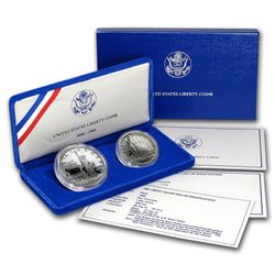 1986 Statue of Liberty 2 pc. Commem. Set