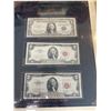 Image 2 : (2 Sets) Framed Historic Currency - $2-$2-$1