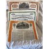 Image 1 : Lot of (3) Rare Railroad Stocks
