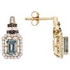 Image 1 : Platinum Color Spinel White & Black Diamond E/R