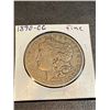 Image 1 : 1890 CC Fine Morgan Silver Dollar