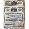 Image 1 : (3) Railroad Stock Certificates