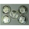 Image 1 : Lot of 5 Morgan Design 1 oz Silver Rounds