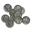 Image 1 : (10) Mercury Dimes - Random Dates 90% Silver