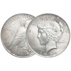 1923 P Bu Grade Peace Silver Dollar