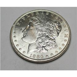 1886 P BU Grade Morgan Silver Dollar