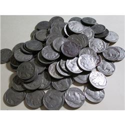 50 pcs. Readable Date Buffalo Nickels