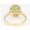 Image 2 : 1.12 tcw. Emerald and Diamond Ring 10k YG
