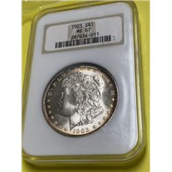 Key Date 1903 MS 67 NGC  Morgan Dollar