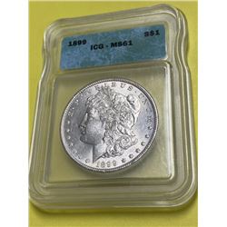 1899 MS 61 ICG Morgan Dollar - Key Date