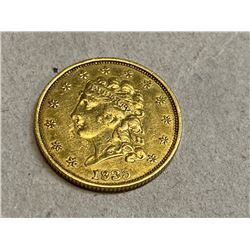 1835 $2.5 Gold Classic Head Coin