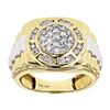 Image 3 : 1 ct. Men's Rolex Style Diamond Ring 10k YG