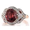 Image 1 : Stunning 5.5 ct. Pink Zircon Ring in 10k Rose Gold