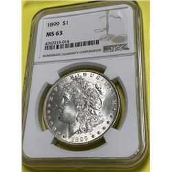 1899 MS 63 NGC Morgan Dollar KEY DATE