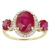 Image 2 : 4.29 tcw Ruby Ring in 10YG