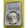 Image 1 : 1934 Better Date MS 62 NGC Peace Silver Dollar